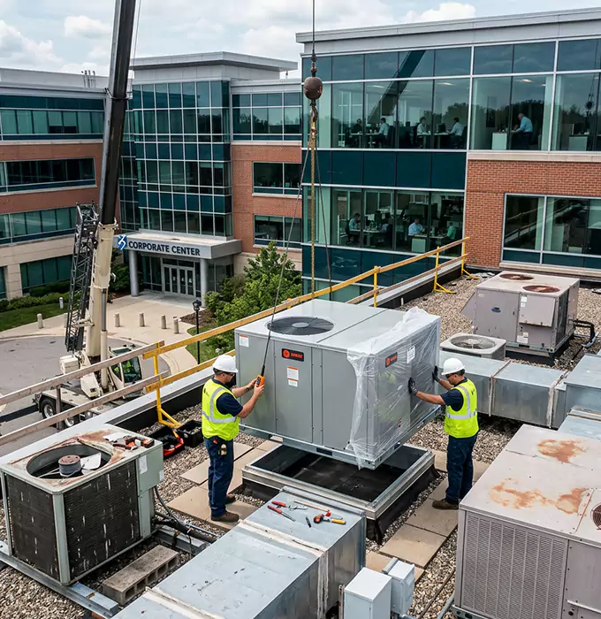 Why Suffolk Businesses Choose Suffolk HVAC Pros for Commercial AC Replacement?