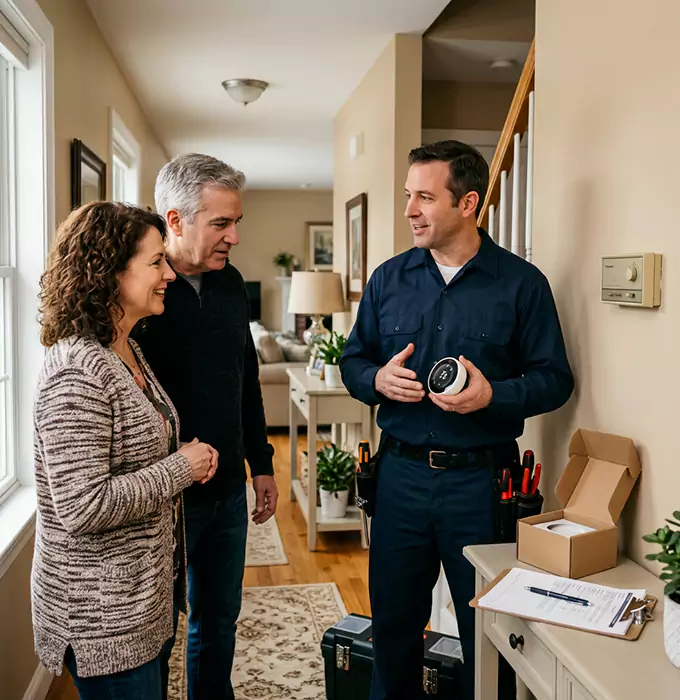 Why Suffolk Homeowners Choose Suffolk HVAC Pros for HVAC Thermostat Replacement?